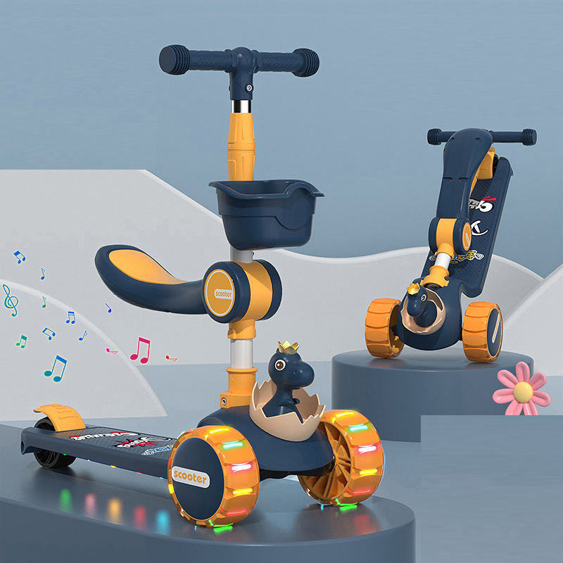 Multi-Functional Children's Scooters - Dino (original)
